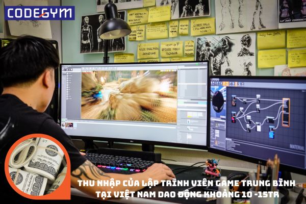 Tổng thu nhập của lập trình viên game hiện nay phụ thuộc khá nhiều cào hiệu suất công việc thực tế
